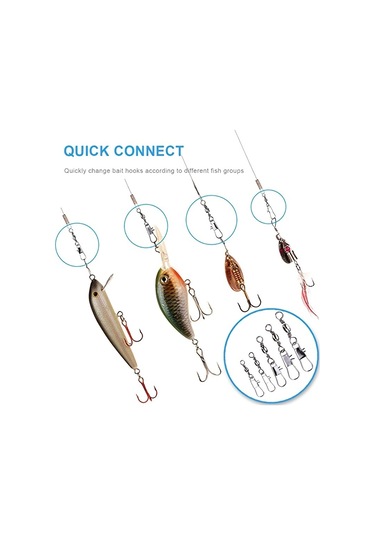 Konnektörlü Premium Balıkçılık Fırdöndüleri 200 Adet