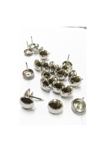 100 Adet 11 mm Nikel Kabara Raptiye Hobi Çivisi Koltuk Çanta Tasarım Aksesuar Süsü