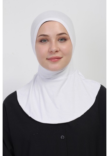 Pratik Esnek Likralı Boyunluklu Geçmeli Bone Ekru