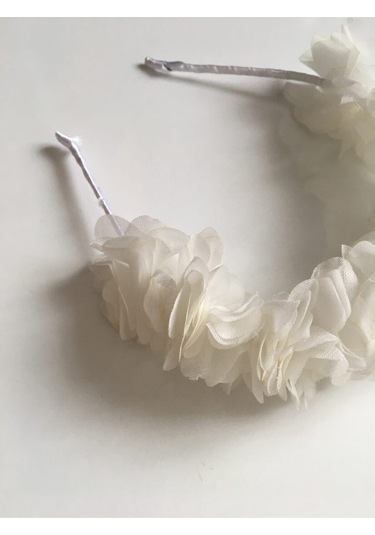 FdayAksesuar Çiçekli Lohusa Parti Kına Tacı Beyaz FRDY30576