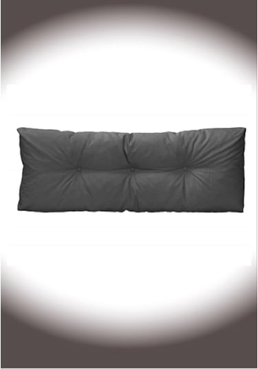 Dış Ve Iç Mekan Palet Bahçe Balkon Havuz Başı Yat Minderi Koltuk Minderi Sırt Gri