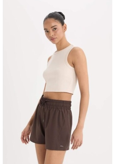 Defacto Defactofit Standart Fit Esnek Dokulu Deniz Şortu Z9403az25hsbn338 Kahve