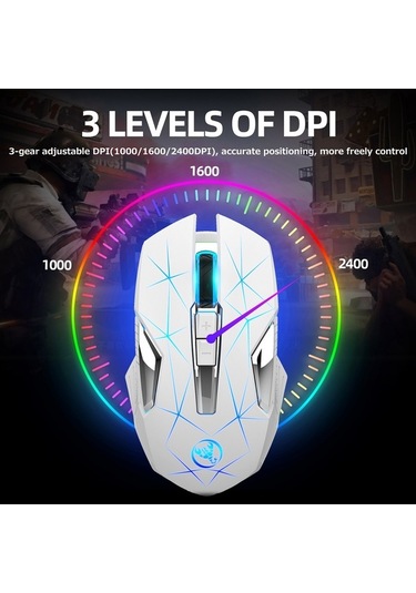 Novahub Usb Kablosuz Hxsj T300 Ergonomik Fare - 3 Dpı Ayarı, 600mah Pil, 7 Tuşlu Optik Mouse Optik