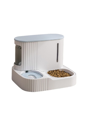 Happychildhood Evcil Hayvan Otomatik Mama Ve Su Kabı Seti - Mavi Mavi