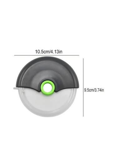 Trendooze Yuvarlak Kırmızı Paslanmaz Çelik Pasta Bıçağı Kapaklı Kek Ekmek Bölücü Gaojunshop01 Kırmızı