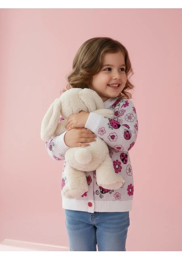 Alena Çocuğunuz İçin Düğmeli Örgü Kard 372760824 Beyaz