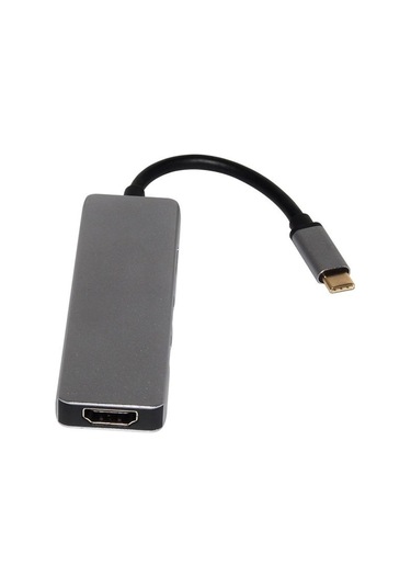 Type-C Hdmı 4K Usb 3.0 Sd Tf Kart Okuyucu Kablo Adaptör Çoklayıcı