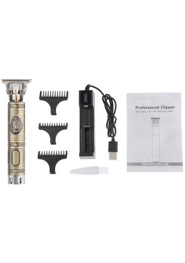 Suntek Profesyonel Usb Şarj Edilebilir Saç Kesme Makinesi Altın