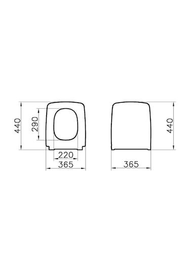 VitrA Metropole İnce Klozet Kapağı Mat Siyah 122-083R009