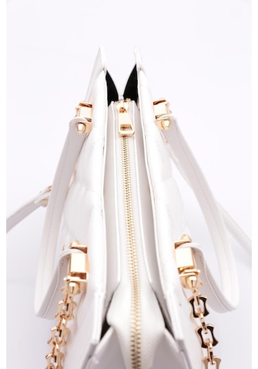 Dgn 657 Kadin Zincirli Çanta 657-2326-R0198 Beyaz