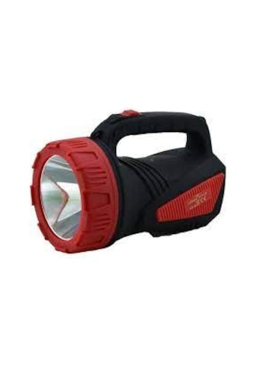 Power Style 2222 Projektör Elfeneri!! 50 Saat Yanar Büyük Akü Kırmızı - Siyah