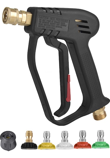 Moveevo 4000 Psı Yüksek Basınçlı Araç Temizleme Makinesi, 5 Nozullu Hızlı Bağlantı M22 Hortum Adaptörü