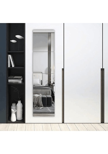 Wezone 20x20cm Akrilik Otomatik Yapışkan Yüz Aynası - Ev Kullanıma Uygun, Dayanıklı Duvar Sticker Ayna Çok Renkli