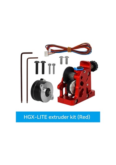 Yüksek Hızlı 36 Mm Yuvarlak Step Motorlu Hgx-lite Ekstruder Kırmızı