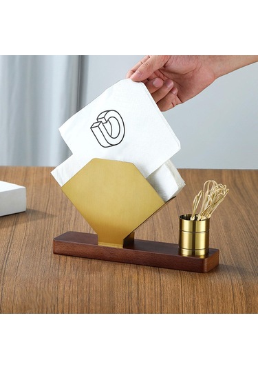 Homyl Peçetelik Tezgah Üstü Büfe Pikniği Için Bağımsız Altın