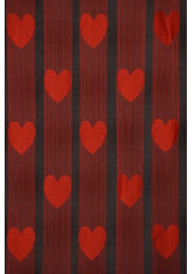 Kalpli Model Kırmızı Renk Ip Perde Hazır Ip Perde 300x270