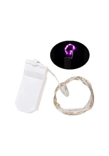 Maoyaya Otomatik Açılan Led Işık Zinciri, Hediye Kutusu Dekorasyonu İçin İnce Ve Esnek Mor Işık Şeridi, 2 Metre 20 Led. Mor Mor