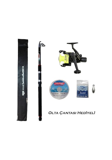 Carper 270 Olta Kamışı Ys 5000 Olta Makinası Misinalı Tam Takım Olta Seti