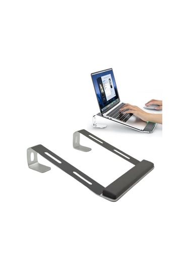 Silikon Bilek Desteği İle M8 Ayrılabilir Alüminyum Alaşımlı Dizüstü Bilgisayar Yükseltici Soğutma Braketi