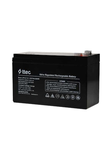 Ttec Base 12v 7ah Bakımsız Kuru Akü - -popvitrin Ttec