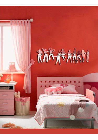 Dansçı Kızlar Dekoratif Ayna Şeffaf