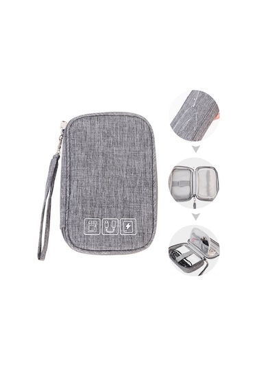 Ruicoo Çok Fonksiyonlu Şarj Cihazı Ve Kablo Düzenleyici Çanta - Dayanıklı Ve Şık Tasarım