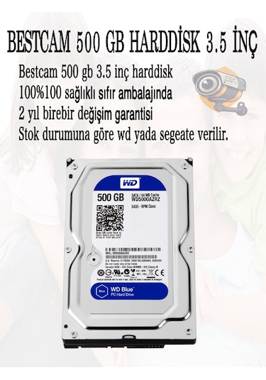 4 Kameralı Set 5 Mp Sony Lensli Full Hd Kamera Seti 500 Gb Hdd