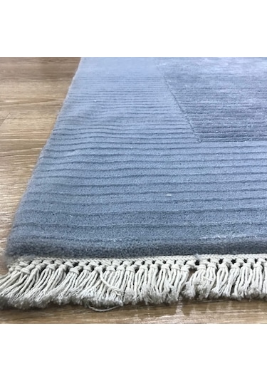 Hoom Rugs 2665 Blue/566 İthal El Dokuma Özel Halı Mavi