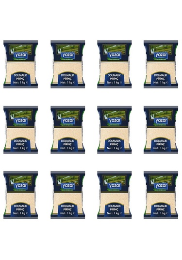 Yazar Dolmalık Kırık Pirinç 12 x 1 KG