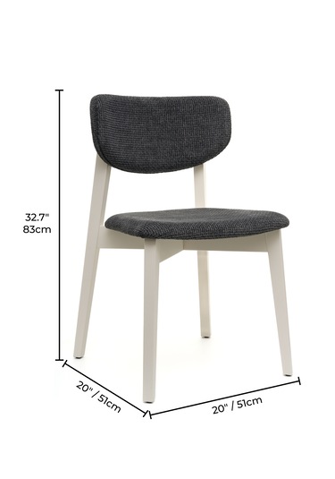 Leto Beyaz Ahşap 6'lı Mutfak Salon Yemek Odası Sandalyesi