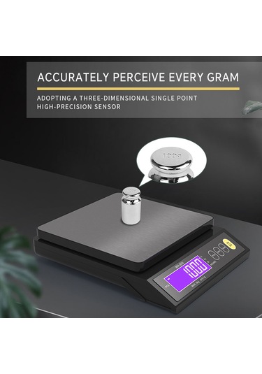 Wezone Ip67 Tam Sulama Güvenliği İle 10kg/0.1g Hassas Mutfak Tartısı - Sayım, Tare, Otomatik Kapanma Ve Çoklu Ünite Dönüşümü - İçli 400mah Li-poly Batarya Siyah