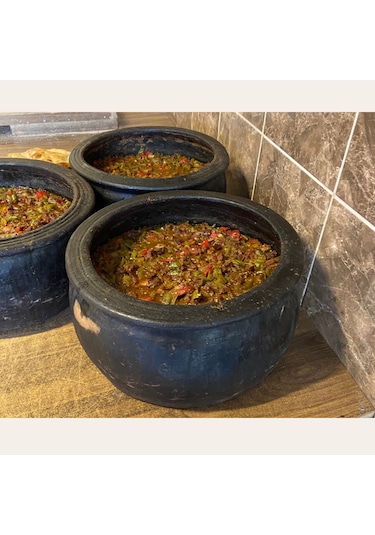 Doğal Toprak Kuzuluk Güveç Tencere 20-25 Kişilik 10 Litre 34x15 C (KAPAKSIZ) Toprak