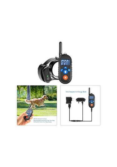 Suntek 800m Su Geçirmez Köpek Eğitim Tasması 1-adet-siyah