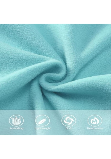 Genıus Store Kadın Tam Fermuarlı Kalın Outdoor Polar Ceket Mint Yeşili