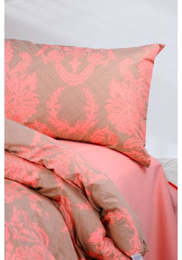 Aytunç Firuze %100 Pamuklu Tek Kişilik Nevresim Takımı 160x22... Pudra