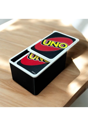 Classic Uno Kutusu - Plastik Uno Kutusu - Kart Oyunları Kutusu