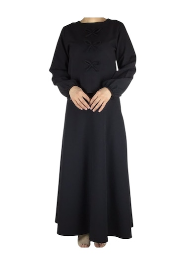 Kadın Spor Önden Kurdela Modelli Kolağzı Lastikli Etek Yandan Fermuarlı Etek Mevlana Model İkili Takım Siyah