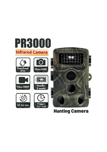 Diğer Kamerası Pr3000 36mp 1080p Gece Görüş İz Kamera, Çok İşlevli Açık Hava A Çok Renkli