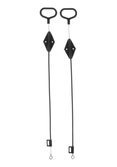 Trendooze 2 Adet Kanepe Yatar Kablo Loveseat İçin Kolay Siyah Siyah