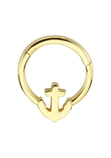 Altın Halka Piercing Çapa 14 Ayar Altın