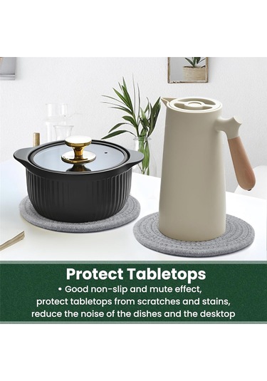 Sıcak Yemekler, Sıcak Tencere Ve Tavalar İçin 7 İnçlik Altlıklar, B Masası İçin Çok Renkli