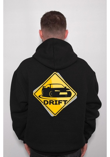 Drift Roll Adrenalin Arka Itiş Sweatshirt Unisex Kapüşonlu Hoodie 001