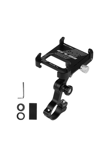 Gub-alüminyum Bisiklet Telefon Tutucu 360 Derece Dönen,y15106 Siyah