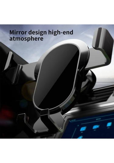 Yifomall Oto Navigasyon Telefon Tutucu, Otomatik Kilitleme, 360 Dönebilen, 4.7-6.7" Telefon Uyumlu, Havalandırma Çıkışı Montajlı Plastik Zs1