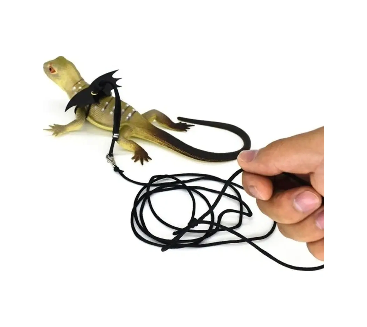 Petsroom Fareler, Yırtıcılar Ve Sürüngenler İçin Ayarlanabilir Yumuşak Tasma 23640909 Siyah