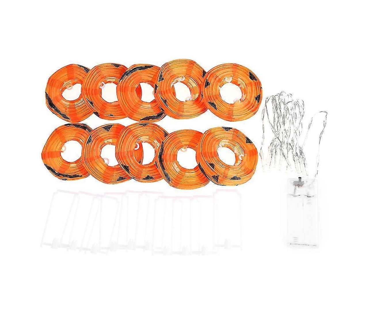 Cadılar Bayramı Parti Süslemeleri İçin Peri Işık Dizili 10 Led Jack-o-lantern Diğer