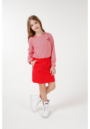 Brz Kids Kız Çocuk Kırmızı Elbise Kırmızı