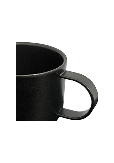 Pazly Açık Kahve Fincanı Yeniden Kullanılabilir 100 Ml Siyah Kahve Fincanı Siyah