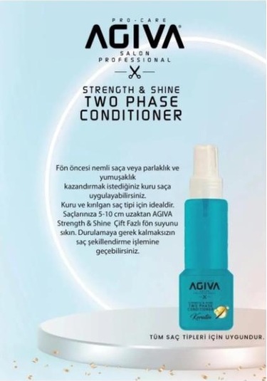 Agiva İki Fazlı Fön Suyu 300 Ml Keratin