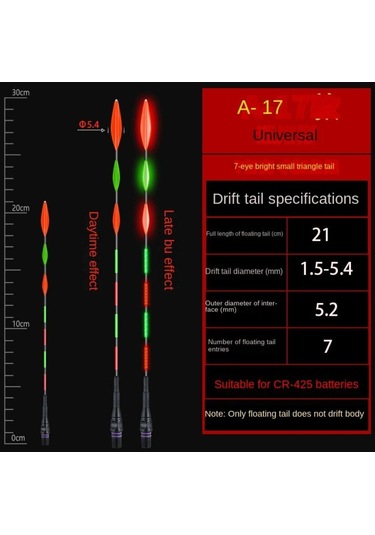 Aydınlık Led Balıkçılık Akıllı Şamandıra Üst Gece Balıkçılık Şamandıra Üst Elektronik Şamandıralar Şamandıra Süper Parlak A17-no Color Change